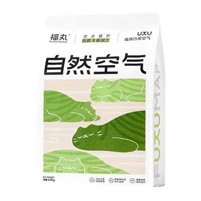 FUKUMARU Fuding White Tea tofu blend cat litter bag