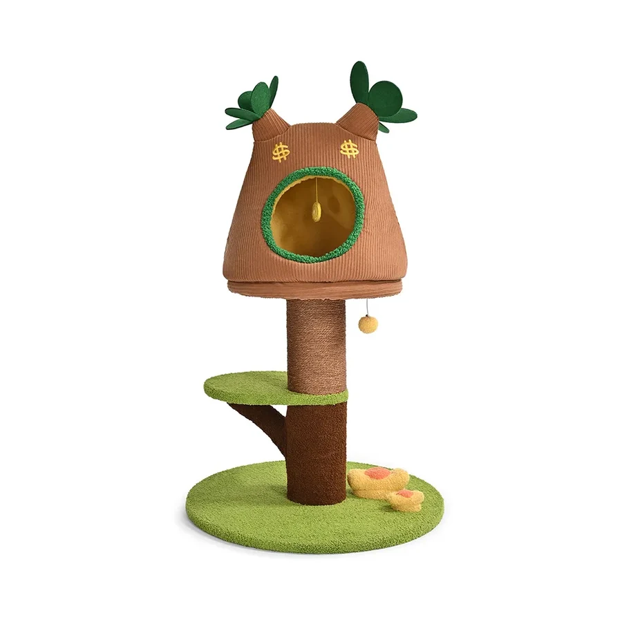 Tianyuan Petstar YS144275 kitten condo and scratcher tree